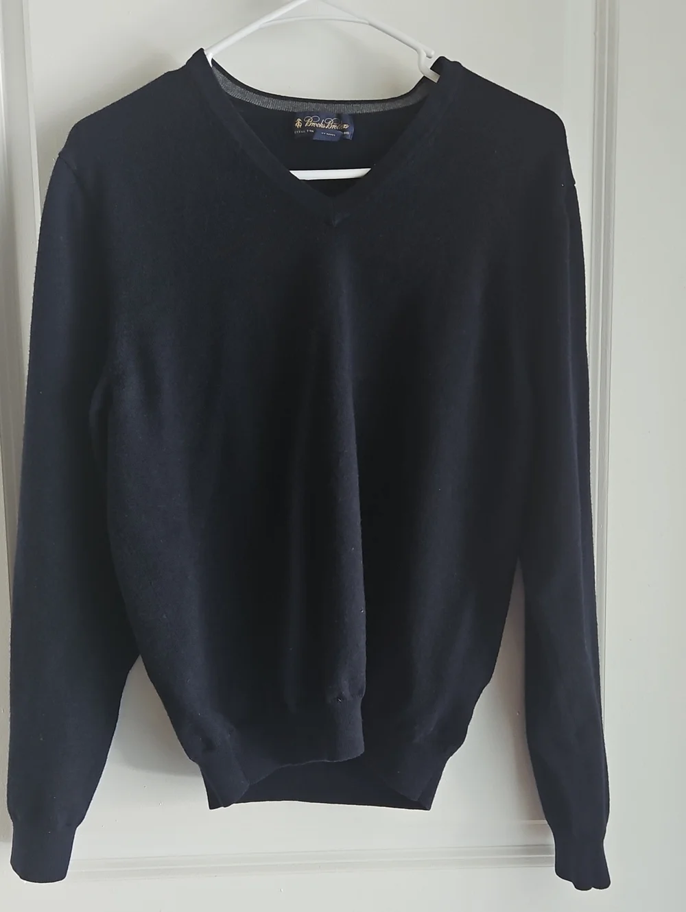 Brooks Brothers Men's V-Neck Sweater - Navy